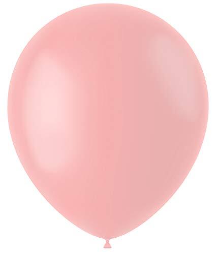 Folat 19627 latex ballonnen ovaal - roze mat - 33 cm - 50 stuks.