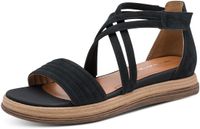 Tamaris - Dames - Blauwe Plateau Sandalen - Maat 39
