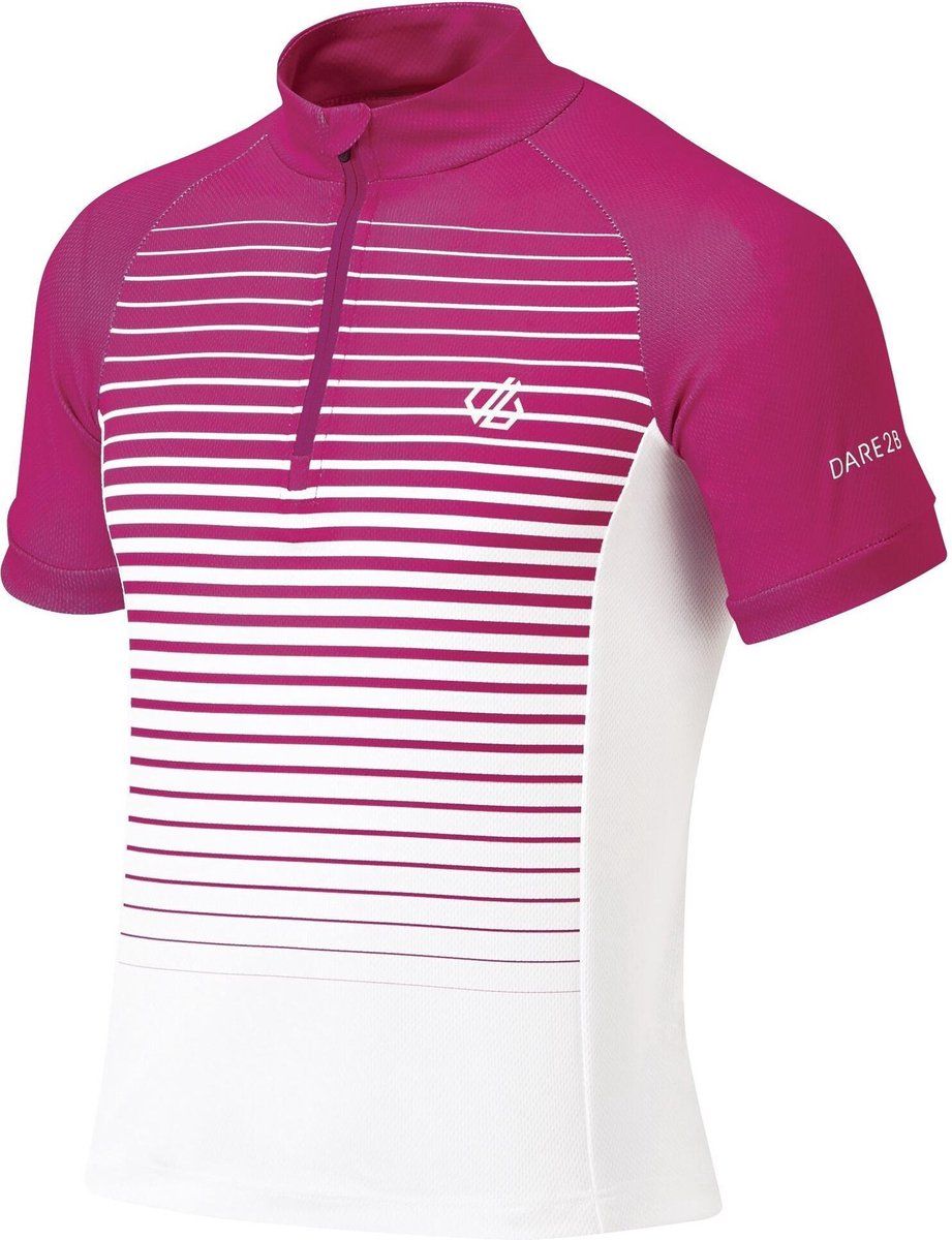 Regatta Fietsshirt Go Faster Meisjes Roze/wit Mt 15-16 Jaar