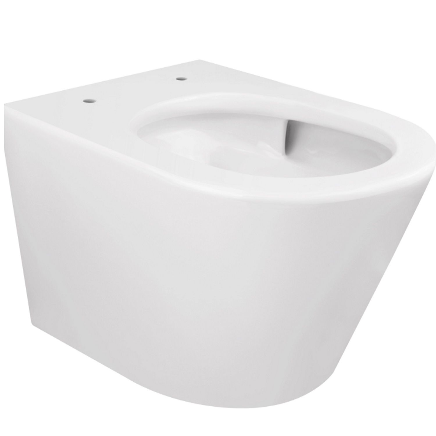 Boss & Wessing Stereo Rimless Wand Closet - Matte Black with Soft Close and Quick Release Toilet Seat