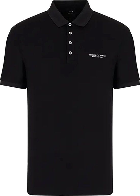Armani Exchange Poloshirt - Zwart - Maat L - Mannen