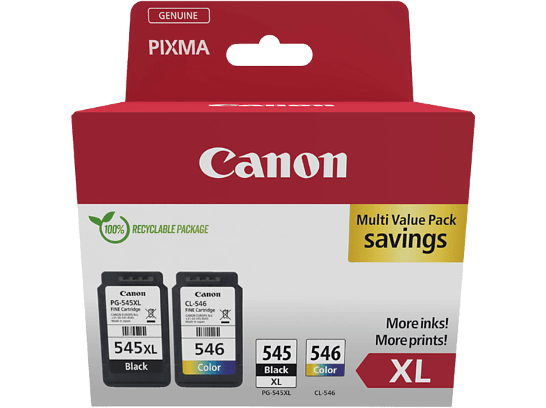 Canon PG-545XL/CL-546 Multicolor Ink Cartridge