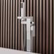 Hudson Reed Mitigeur de baignoire îlot - Bain douche - Moderne cubique chromé - Kubix