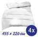 4 x 155 x 220 cm, microfibre, quilt blanket for all year round, filling: approx. 900 grams, extra light