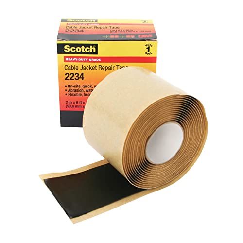 Scotch Kabeljas Repair Tape 2234 - 2" x 6ft - Black