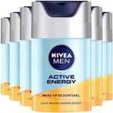 NIVEA Men Wake-up Gezichtsgel Active Energy - 6 x 50 ml - Voordeelverpakking
