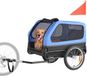 Latios Chariot pour chien - Chariot de vélo pour chien - Capacité de charge jusqu'à 40 kg - Cadre pliable - Attelage de vélo universel - Drapeau de sécurité - Sangle interne - 132 x 71,5 x 75 cm