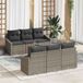 Maison Exclusive - Salon de jardin avec rangement 7 pcs Gris polyrotin