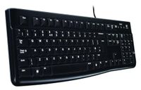 Logitech K120 QWERTZ Bedraad USB Zwart