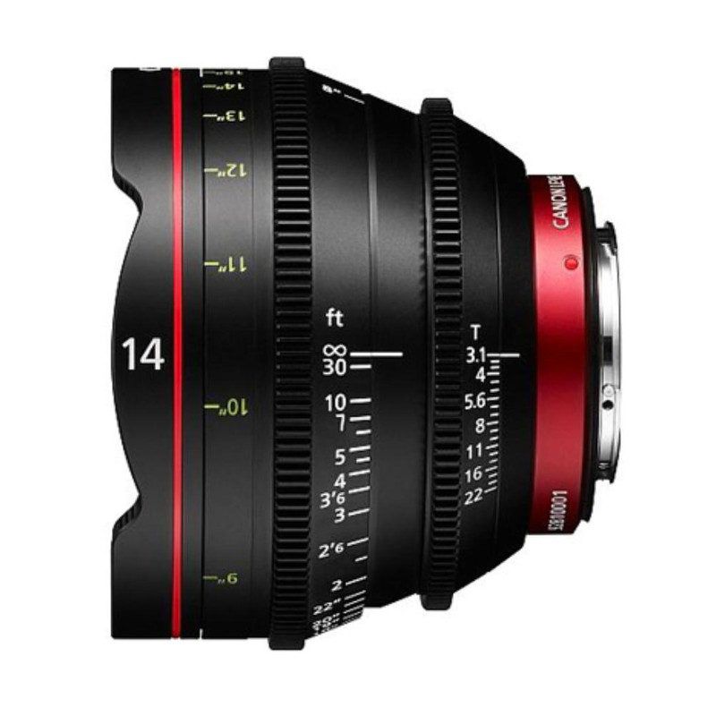 Canon CN-E 14mm T3.1L F objectief