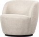 WOOOD Serra Draaifauteuil - Off White - Industrieel - 75x70x69 cm