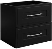 Meuble sous lavabo style classique, noir, 60 x 57 x 46 cm