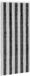vidaXL Rideau anti-insectes chenille gris et noir 90 x 200 cm