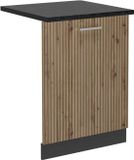 Vicco R-Line Vaatwasserfrontpaneel – 60 cm, WB Antraciet Artisanaal eiken