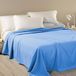 Caleffi Dobby Sprei voor tweepersoonsbed, niet gewatteerd, 50% katoen, 50% polyester, 260 x 260 cm, blauw, 1010275