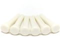 Graph Tech PP 4000 00 TUSQ Presentation Style Bridge Pins blanc sans incrustations (6 pièces)