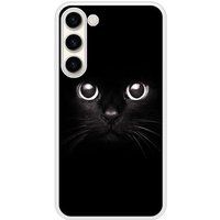 Samsung Galaxy S23 Yeux de chat Verstevigd hoesje met sublimatie bedrukking