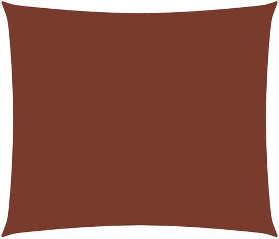 vidaXL Zonnescherm rechthoekig 6x7m Oxford stof Terracotta