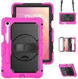 Selected by GSMpunt.nl Samsung Galaxy Tab S11 Hoes met ingebouwde Screenprotector, Handriem en Schouderriem - Roze