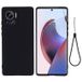 Motorola Coque Motorola Edge 30 Ultra en Silicone Liquide - Noire