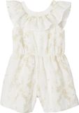 Vertbaudet Robe avec broderie et fleurs