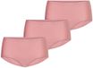 Ten Cate Secrets Midi Slips Dames - 3-pack - Rose Pink – Naadloos – Midi Pasvorm – Maat XL