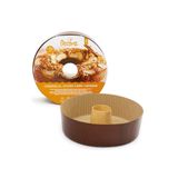 Decora 0320175 tulbandvorm voor bakpapier, bruin, 22 cm, 3 stuks