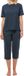 Schiesser Dames pyjama Cotton blauw gestipt / donkerblauw