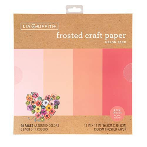 Lia Griffith LIA Craft Weefsel, Meloen-roze, 12 "x 12"