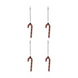 House Doctor Boule de Noël Stick lot de 4 Rouge poussiéreux