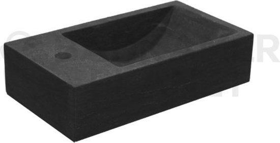 Sani Royal Natuursteen Fontein Rimini 40x22x10 cm - Natuursteen - Rechthoek - 1 kraangat