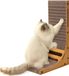 Merkloos / Sans marque Shenzhen Haorui Industrial Technology Co., Ltd. L Shaped Cat Scratching Cardboard 62 cm High with Ball Toy for Wall and Corner Scratching - Large Cat Furniture