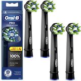 Oral-B CrossAction Opzetborstels Zwart - 4 stuks