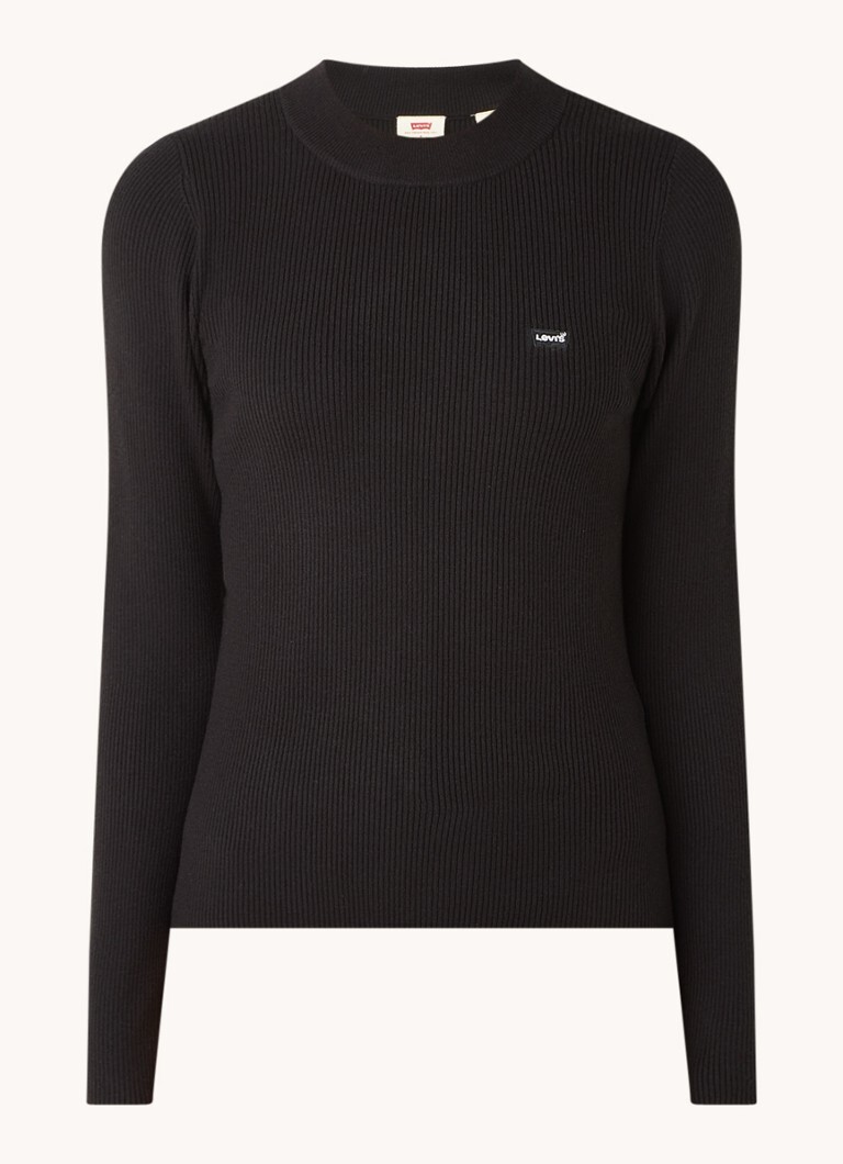 Levi's Levi's Caviar ribgebreide sweater met ronde hals