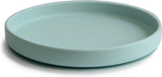 Mushie Silicone Bord met Zuignap - Cambridge Blue