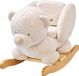 Nattou TEDDY Schommelpaard - Beer - 59 cm - Ecru