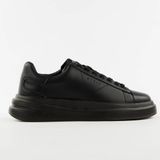 GUESS Elba Lage Sneakers Mannen Zwart Leer Maat 40