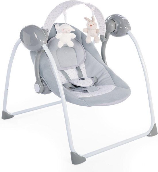 Chicco schommelstoel relax play cool grey grijs