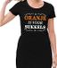 Bellatio Decorations Shoppartners Bv Zwart jurkje met Oranje is voor sukkels dames - Zwart Koningsdag kleding XL