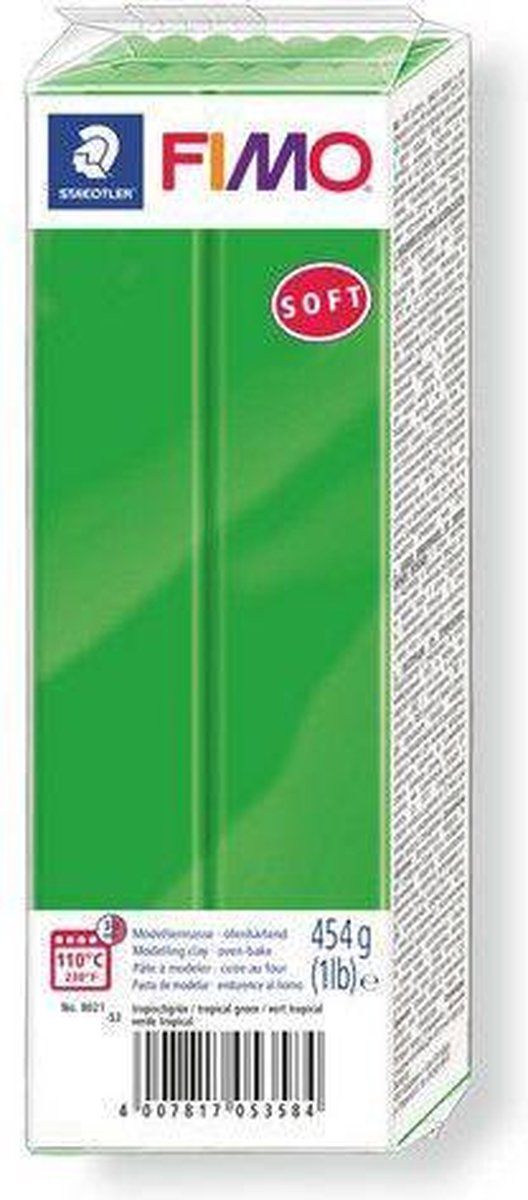 Fimo Soft Boetseerklei 454 g Tropisch Groen 8021-53