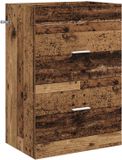 vidaXL Badkamer Onder Wastafel Kast Oud hout 56 x 37,5 x 81 cm