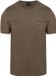 Lyle and Scott T-shirt Frêne Vert - Taille L - Hommes - T-shirts décontractés