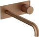 Hotbath Cobber - Wastafelmengkraan - Zonder Waste - Laag - Bruin - Inbouw - Messing