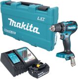 Makita DDF 485 RG1K accuboormachine 18 V 50 Nm borstelloos + 1x accu 6,0 Ah + oplader + koffer