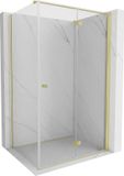 Mexen Mist-F douchecabine pliante droite 80 x 95 cm, transparent, or