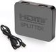 Jumalu 4K HDMI splitter - HDMI Splitter 1 ingang 2 uitgangen - Zwart