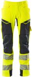 Mascot Accelerate Safe Broek met kniezakken 19279-510 - hi-vis geel/donkermarine - C60