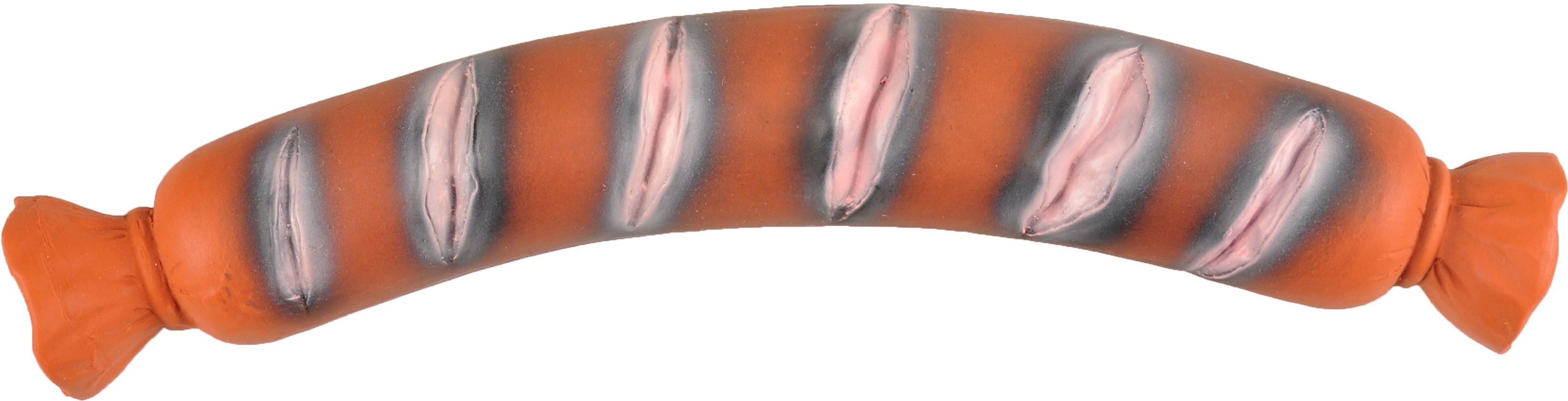 FLAMINGO Latex Worst Gevuld 32cm - Bruin