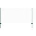 Acier et PVC clôture avec poteau vert 1 x 50 m