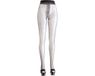 Cottelli Collection Erotische Kousen met Verstevigd Open Kruis en Strass Afwerking - Maat XL - Zwart